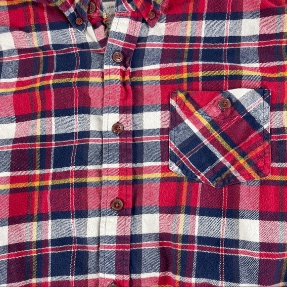 Weatherproof Vintage Button Up Shirt Mens Large Red Plaid - Picture 5 of 9
